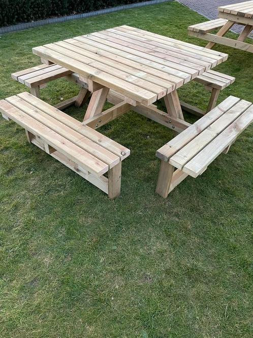 Leuke picknicktafel, Tuin en Terras, Picknicktafels, Nieuw, Rechthoekig, Ophalen of Verzenden