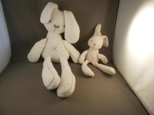 Prénatal konijn wit met hartje neus zilverkleurig gestikt en, Kinderen en Baby's, Speelgoed | Knuffels en Pluche, Zo goed als nieuw