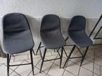 barstoel grijs, Huis en Inrichting, Ophalen, Gebruikt, Met voetsteun, 60 tot 90 cm