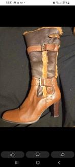 Laarzen echt bond en leer. Schapenvacht. Winter., Hoge laarzen, Bruin, Nieuw, Ophalen of Verzenden