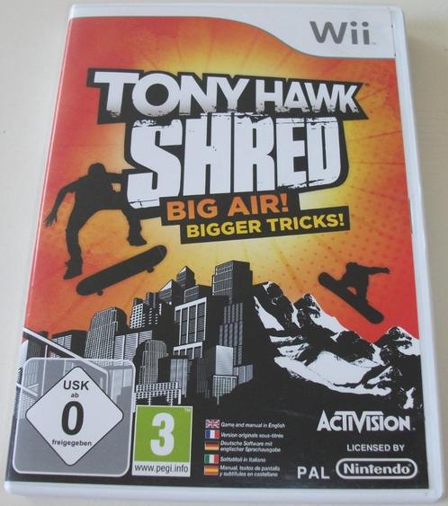 Wii Game *** TONY HAWK: SHRED *** Big Air! Bigger Tricks!, Cd's en Dvd's, Dvd's | Kinderen en Jeugd, Gebruikt, Overige genres