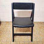 Vintage / Retro / Flair Plaisir Zwarte Klapstoel / Itali­ë, Ophalen, Kunststof, Gebruikt, -