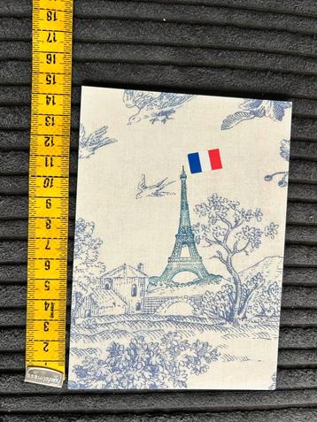 197.Kaart illustr Parijs Eiffeltoren beschikbaar voor biedingen
