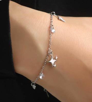 Sterren armbandje 925 sterling zilver beschikbaar voor biedingen
