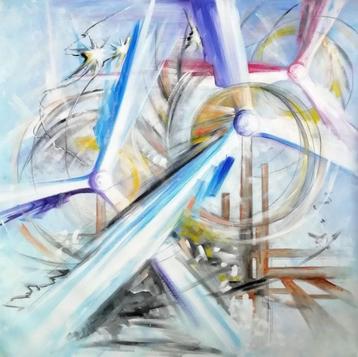 " Hijos del Viento " Acrylschilderij uit 2010 van Oleg Shovk beschikbaar voor biedingen