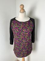 S Oliver maat 42 paars bruine bloemen top 2640