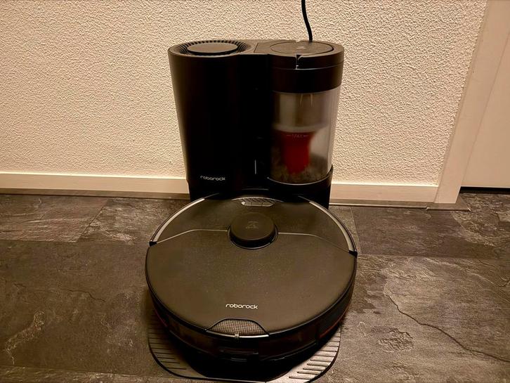 Roborock S7 MaxV robotstofzuiger en dweil met dock - zwart, Witgoed en Apparatuur, Stofzuigers, Zo goed als nieuw, Robotstofzuiger
