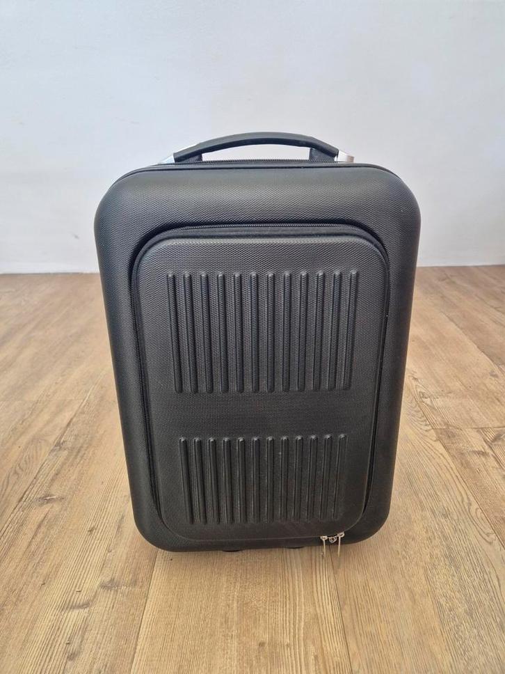 Compacte Reiskoffer - Zwart, Sieraden, Tassen en Uiterlijk, Koffers, Gebruikt, Hard kunststof, Minder dan 50 cm, Minder dan 35 cm