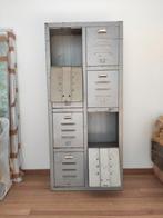 Industriële vintage lockerkast met 8 deuren, Ophalen, Gebruikt