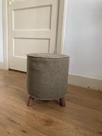Green footstool / groene poef, Ophalen, Hout, Minder dan 50 cm, Gebruikt