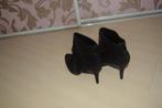 zwarte enkellaarsjes, mt 41, hak 9 cm, merk eksept, Kleding | Dames, Schoenen, Verzenden, Zwart, Lage of Enkellaarzen, Zo goed als nieuw