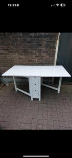 IKEA Norden Klaptafel Wit - Zo Goed Als Nieuw!, Huis en Inrichting, Tafels | Eettafels, Ophalen