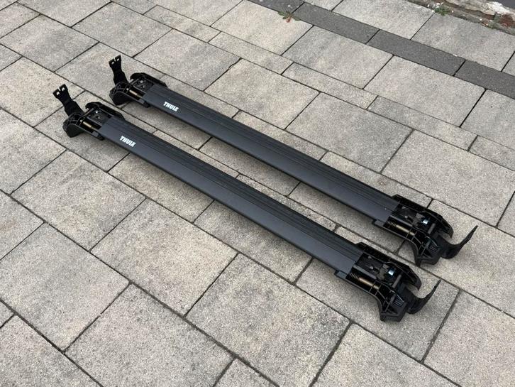 Thule Wingbar Egde + Raised Rail 77cm, Auto diversen, Dakdragers, Zo goed als nieuw, Ophalen