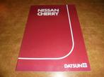 brochure Nissan Cherry, Boeken, Auto's | Folders en Tijdschriften, Verzenden, Zo goed als nieuw, Overige merken