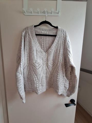 Mango (zomer) trui maat XL (44-48), gemêleerd creme beschikbaar voor biedingen
