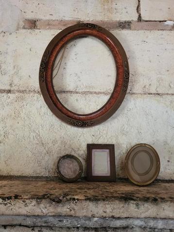 3 oude franse brocante lijstjes/ allegonda  beschikbaar voor biedingen
