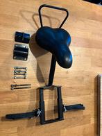 Zadel op stang model 3, Fietsen en Brommers, Fietsaccessoires | Fietsstoeltjes, Ophalen, Gebruikt, Voorzitje, Voetsteuntjes