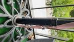 Rechthoekige parasol met smeedijzeren voet, Tuin en Terras, Ophalen, Kantelbaar, Gebruikt, 1 tot 2 meter