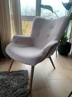 Licht roze geweven stof, Huis en Inrichting, Fauteuils, 100 tot 125 cm, 75 tot 100 cm, Gebruikt, Stof