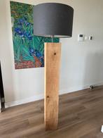 2 Eikenhouten vloerlampen / schemerlampen, Huis en Inrichting, Lampen | Vloerlampen, Ophalen, 150 tot 200 cm