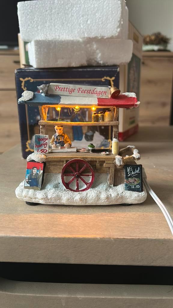 Typisch hollands haringkraampje voor kerstdorp, Diversen, Kerst, Zo goed als nieuw, Ophalen of Verzenden