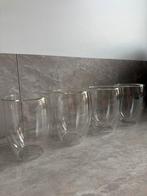 4 Dubbelwandige Glazen, Huis en Inrichting, Keuken | Servies, Ophalen, Glas of Glazen, Effen, Glas