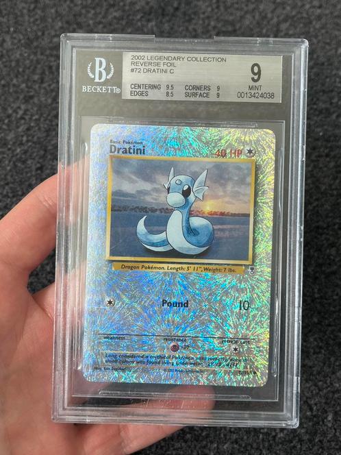 Pokémon Beckett 9 Dratini Rev. holo #72 legendary collection, Hobby en Vrije tijd, Verzamelkaartspellen | Pokémon, Zo goed als nieuw