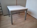 Uitschuifbare tafel - 90x90 cm, verlengd 170 cm, Ophalen, Gebruikt, 50 tot 100 cm, 50 tot 100 cm