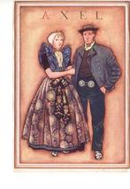 Ansichtkaart	Axel	klederdracht, Verzamelen, Ansichtkaarten | Nederland, Verzenden, 1940 tot 1960, Gelopen, Zeeland