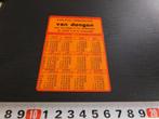 sticker Kalender 1977  Roosendaal van Dongen Feestartikelen, Ophalen, Zo goed als nieuw, Bedrijf of Vereniging