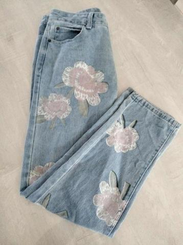 jeans bloemen Liquor n Poker maat 40 beschikbaar voor biedingen