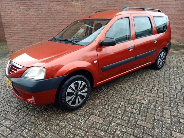 Dacia Logan 1.6 16v MCV 7 pers Laureate 2008 perfecte staat!, Auto's, Dacia, Particulier, Logan, Benzine, D, Stationwagon, Handgeschakeld