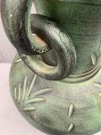 Grote kruik vaas groen - vintage retro pot keramiek 55cm, Ophalen