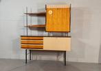 Vintage Italiaanse glanzende highboard, Ophalen, Tweedehands, Tweedehands, Minder dan 150 cm