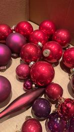 Roze en paarse kerstballen, Ophalen of Verzenden, Zo goed als nieuw