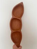 Teakhouten Snack Schaal - Mid-Century Deens Design, Schaal, Ophalen of Verzenden, Zo goed als nieuw, Overige vormen