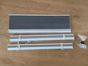 3x plissegordijn - grijs - 80*180cm beschikbaar voor biedingen