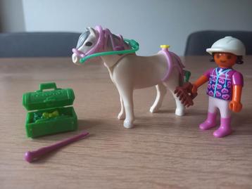 Playmobil Meisje met mooi versierde pony - 6969 COMPLEET  beschikbaar voor biedingen