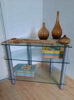TV meubeltje te koop aangeboden, Ophalen, Gebruikt, 50 tot 100 cm, Glas