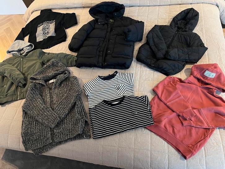 Pakket bovenkleding jongens maat 128, Kinderen en Baby's, Kinderkleding | Schoenen en Sokken, Gebruikt, Overige typen, Jongen