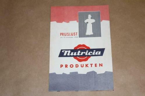 Oude Nutricia produkten prijslijst - 1958, Boeken, Catalogussen en Folders, Gelezen, Ophalen of Verzenden