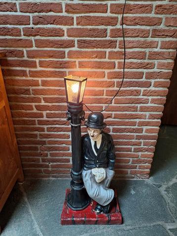 Charlie Chaplin Lamp / Beeld - Vintage Stijl beschikbaar voor biedingen