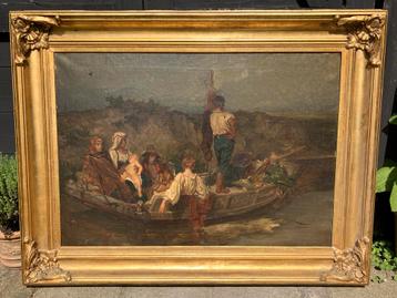 Oud schilderij La Mal’aria beschikbaar voor biedingen