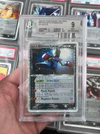 Pokémon BGS 9 Hitmonchan ex #98 Team Rocket Returns, Ophalen of Verzenden, Zo goed als nieuw, Losse kaart, Foil
