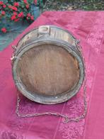 Antieke Houten Veldfles, Antiek en Kunst, Ophalen of Verzenden