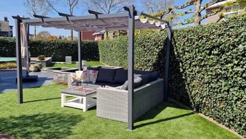 Aluminium Pergola Thassos 3 x 4 mtr degelijk sterk parasol beschikbaar voor biedingen