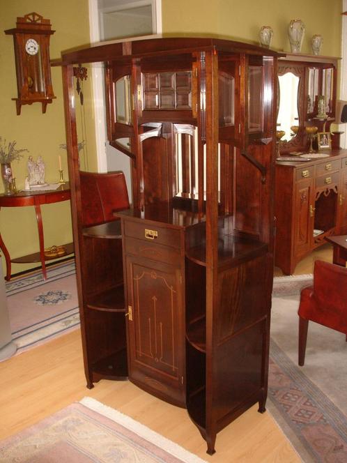 Mahonie Jugendstil kast (rond 1900) in uitzonderlijke staat!, Antiek en Kunst, Antiek | Meubels | Kasten, Ophalen
