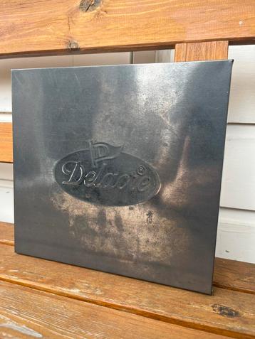 Vintage blikken doos / trommel van Delacre koekjesdoos beschikbaar voor biedingen