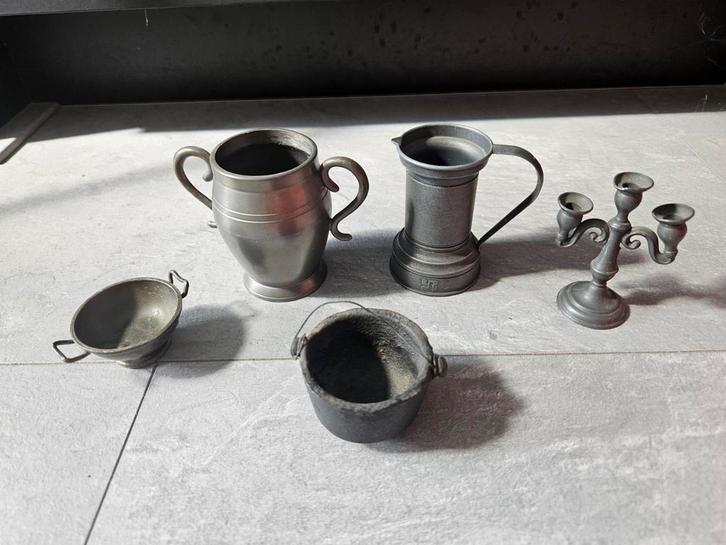 Tinnen Miniatuur Collectie, Antiek en Kunst, Antiek | Tin, Ophalen of Verzenden