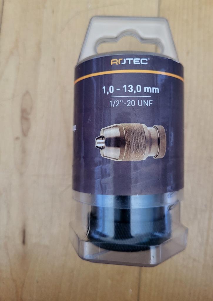 Nieuw 1 stuks Rotec Snelspanboorkop Premium Vergrendelbaar, Doe-het-zelf en Verbouw, Gereedschap | Handgereedschap, Nieuw, Ophalen of Verzenden